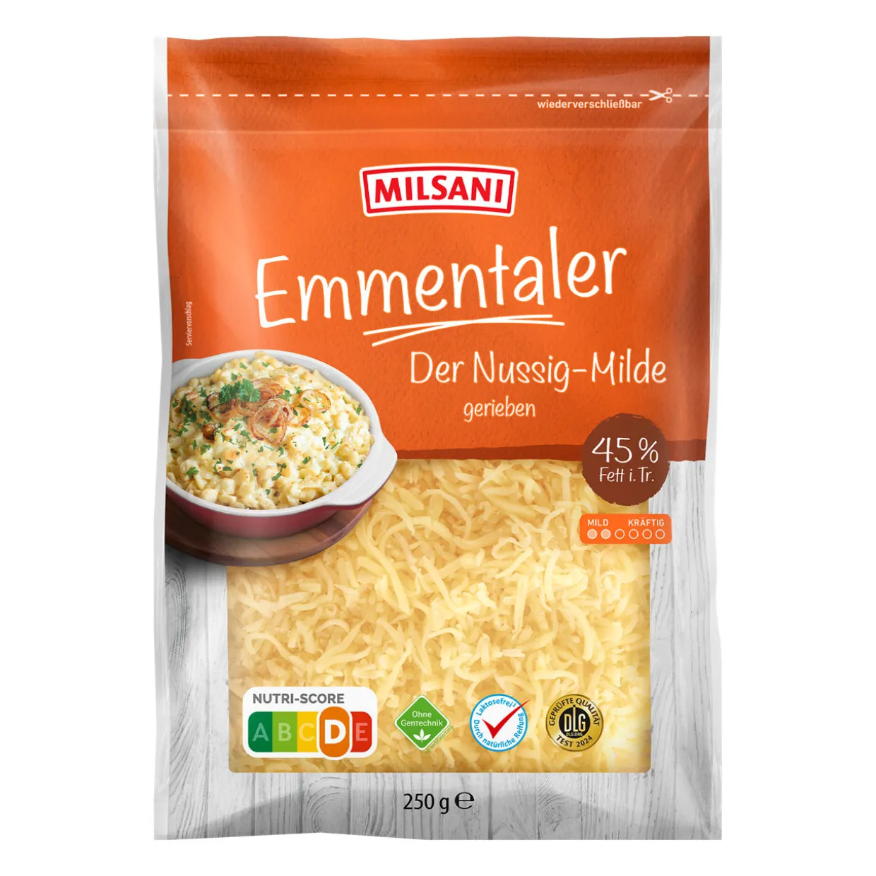 Emmentaler gerieben