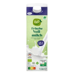 Frische Bio-Vollmilch