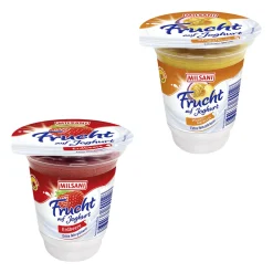 Frucht auf Joghurt