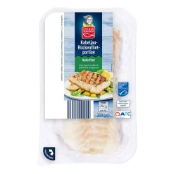 Kabeljau-Rückenfiletportion