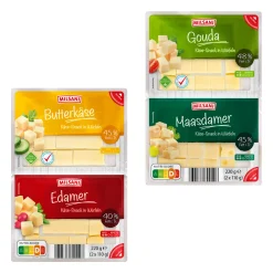 Käse-Snack in Würfeln