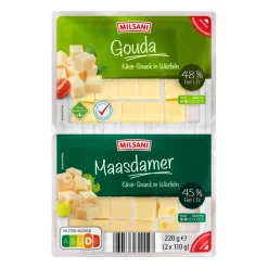 Käse-Snack in Würfeln