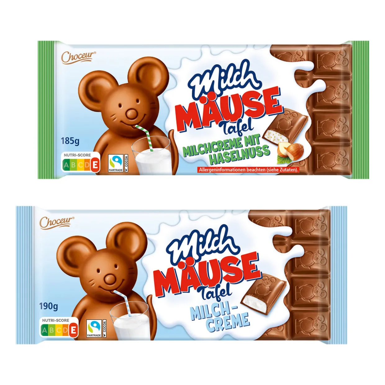 Milchmäuse-Schokoladentafel