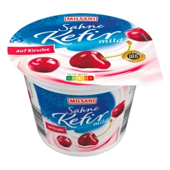 Sahne-Kefir auf Frucht