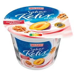 Sahne-Kefir auf Frucht
