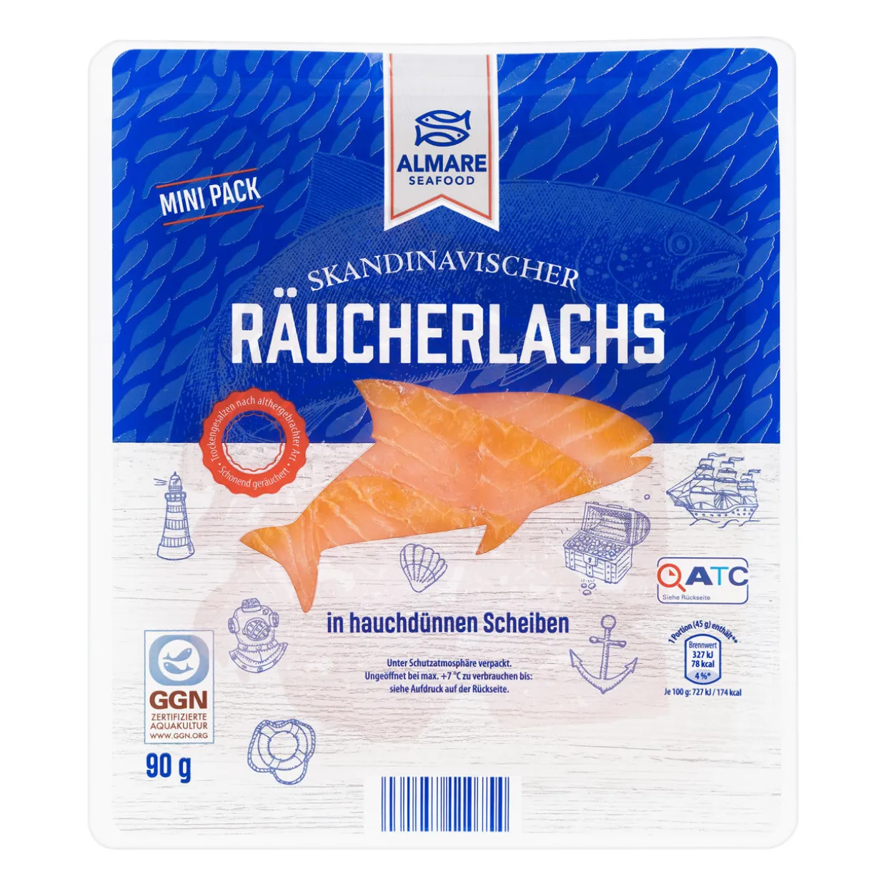 Skandinavischer Räucherlachs