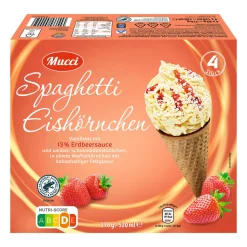 Spaghetti-Eishörnchen