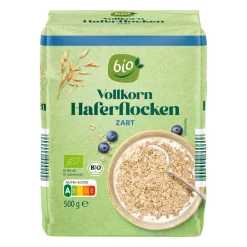 Zarte Bio-Haferflocken